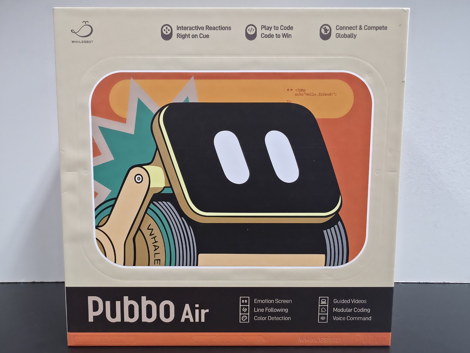 WhalesBot Pubbo Air Smart Robot Kit Interactive STEM Toy for Kids NEW/OPEN BOX