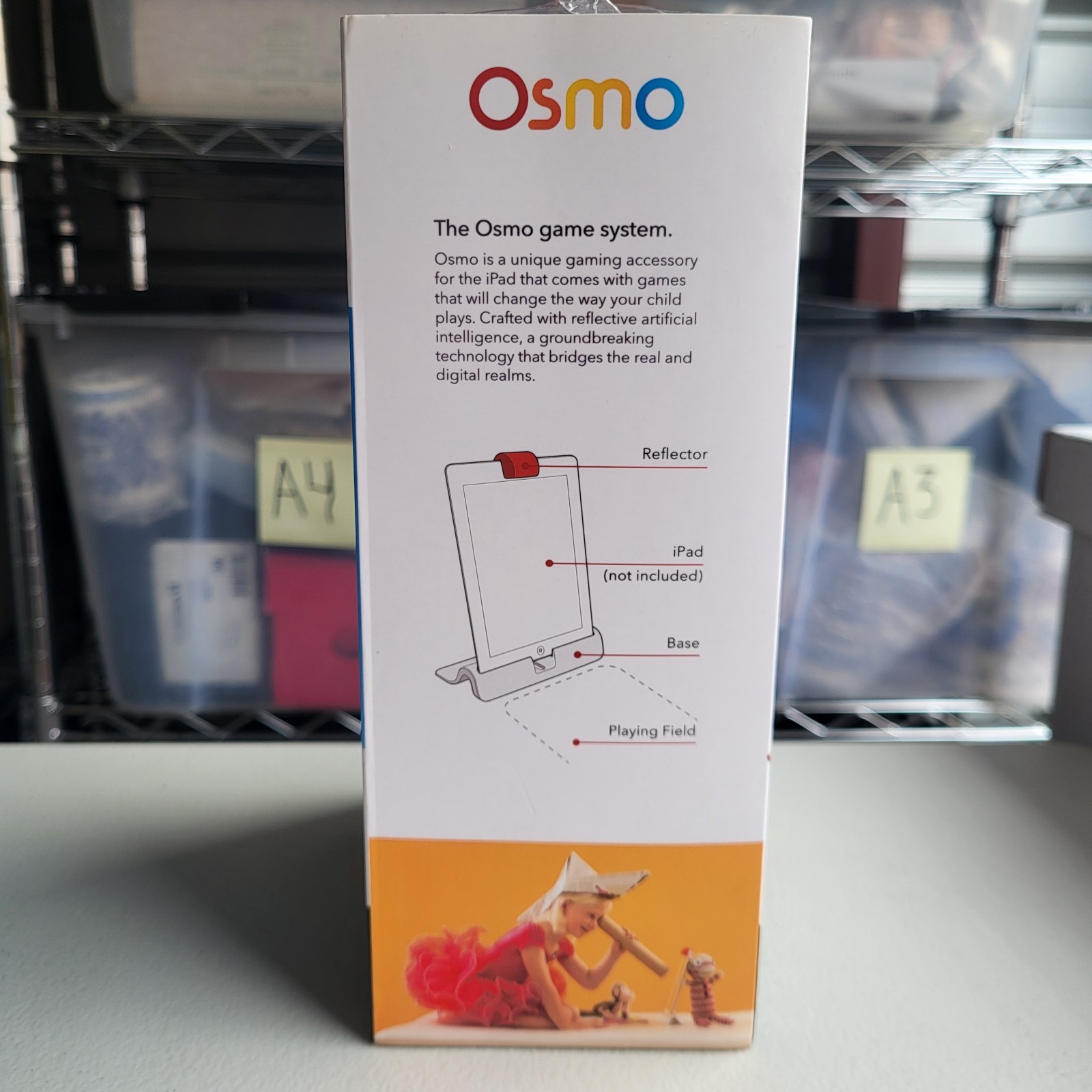 Osmo Play Outside The Screen Starter Kit For Apple iPad Base Tangram Words~New!