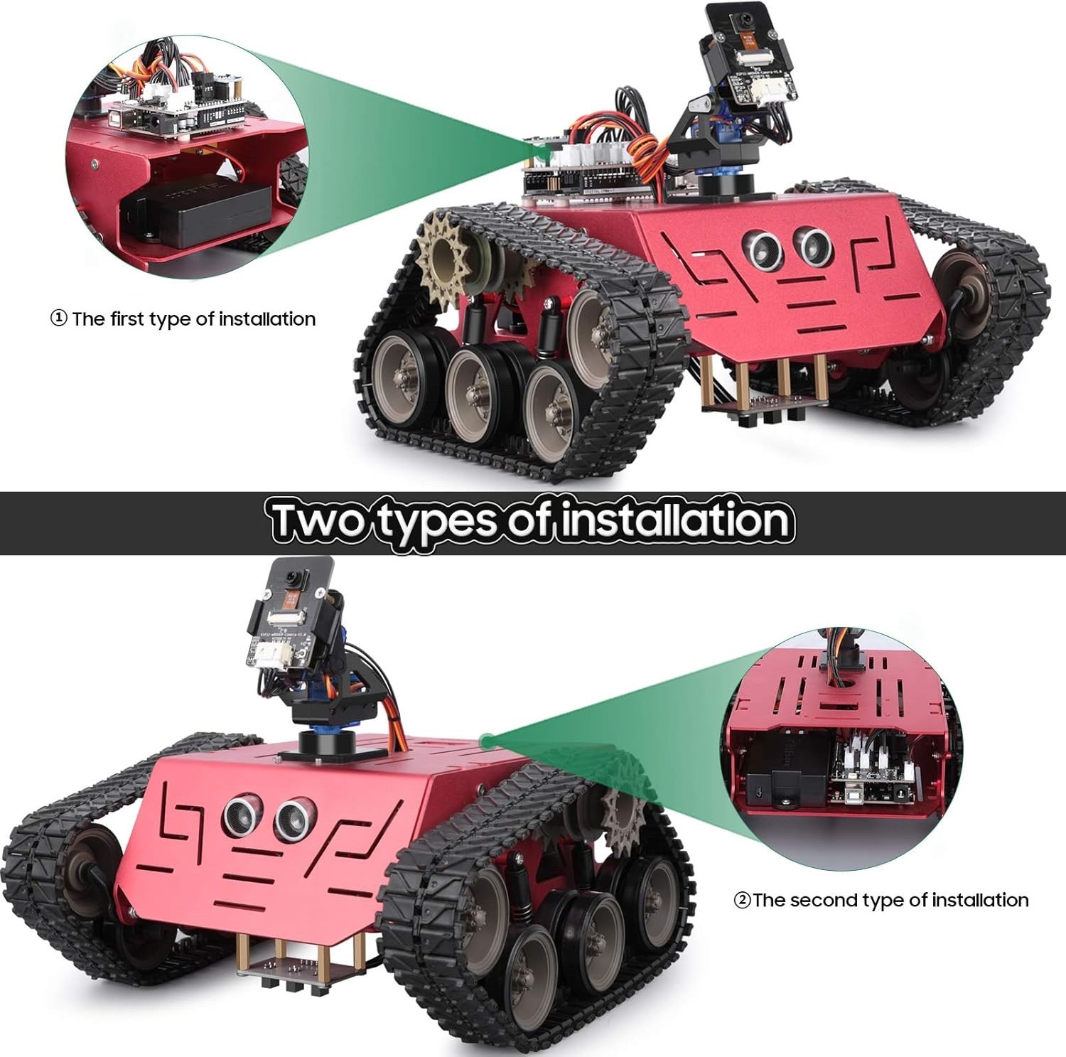 ELEGOO Conqueror Robot Tank Kit with UNO R3 for Arduino Robotics for Kids Ages 8