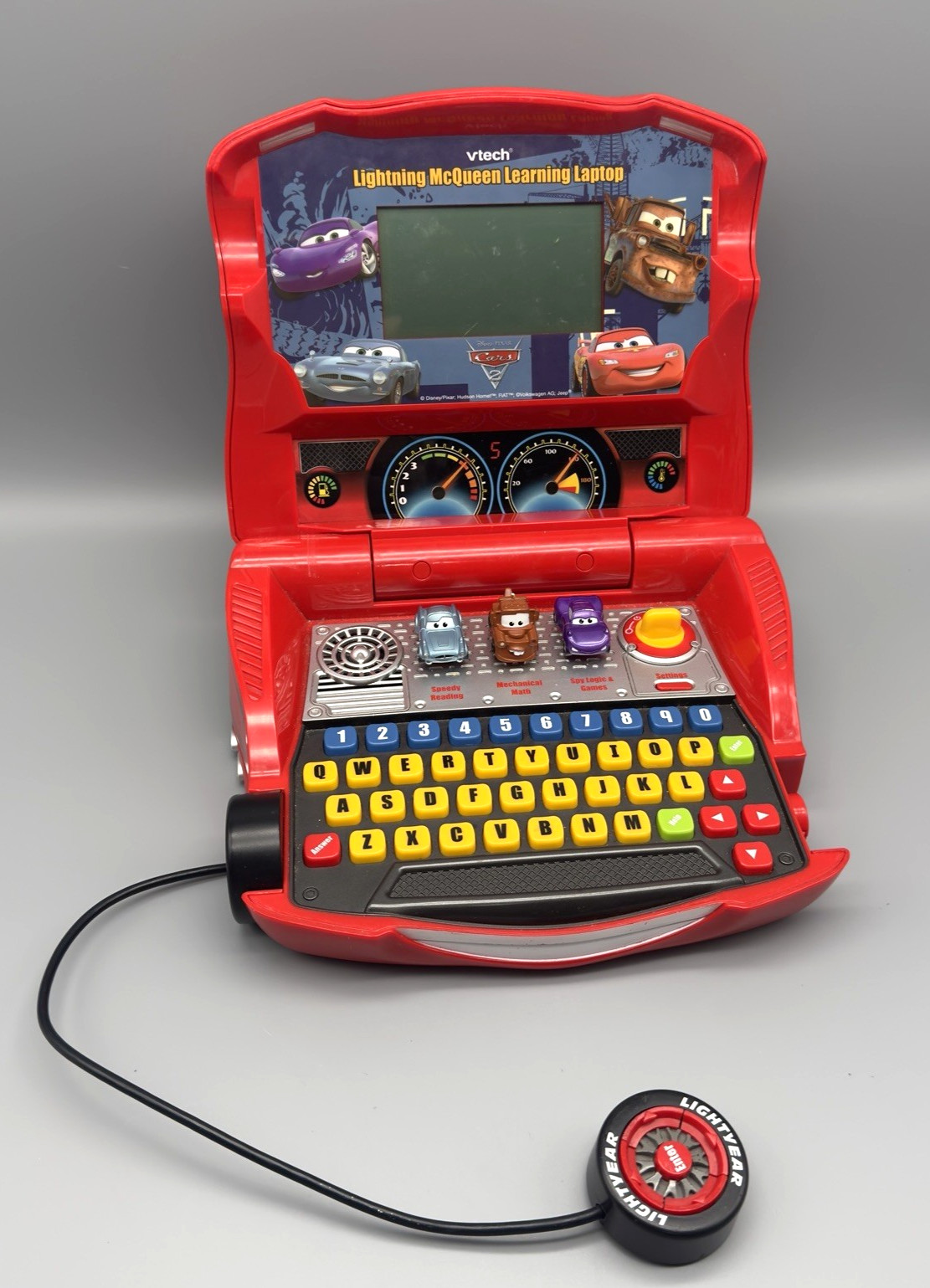 VTech Disney Pixar Cars 2 Lightning McQueen Learning Laptop Tested Works