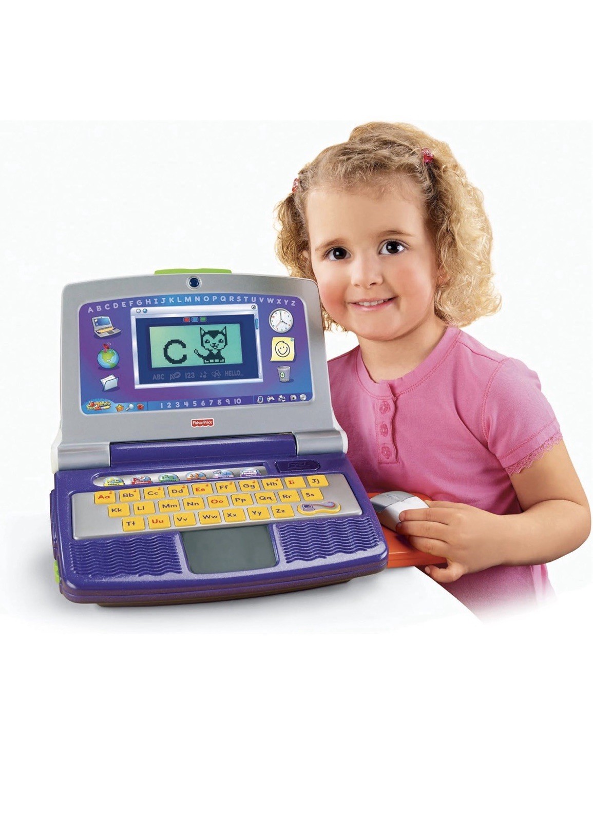 Rare! Fisher Price 2000’s Fun2learn Color Flash Laptop