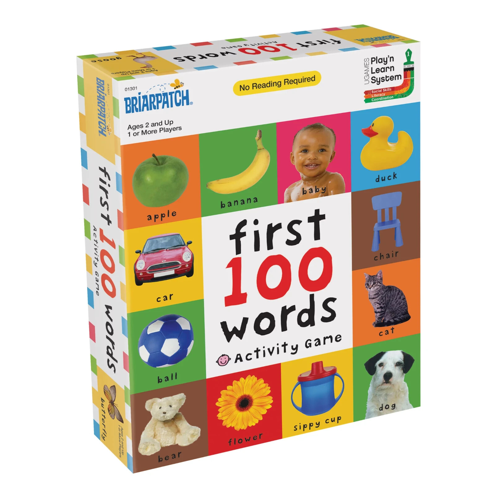 First 100 Words Activity Game, Active Fun and Learning for Toddlers and Children