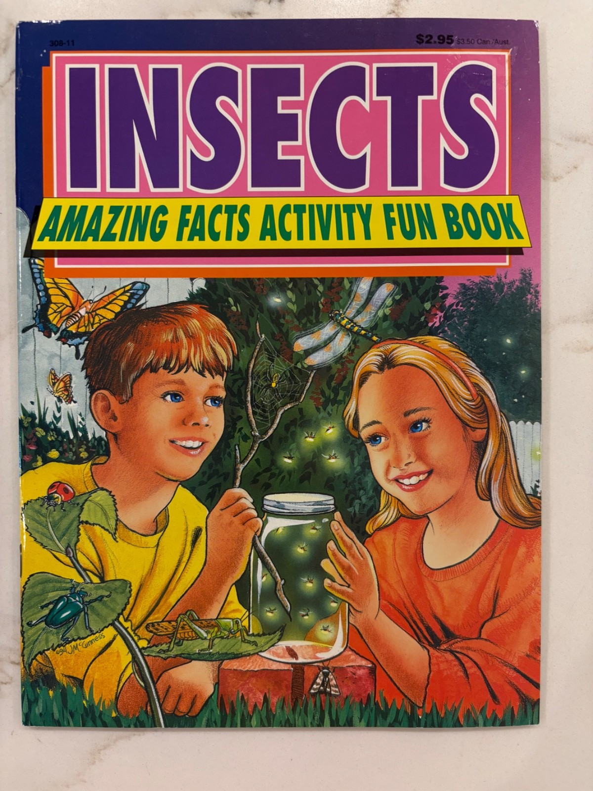 5 Kids Vintage Science Activity Fun Facts Workbooks-Animals Space Dinosaurs