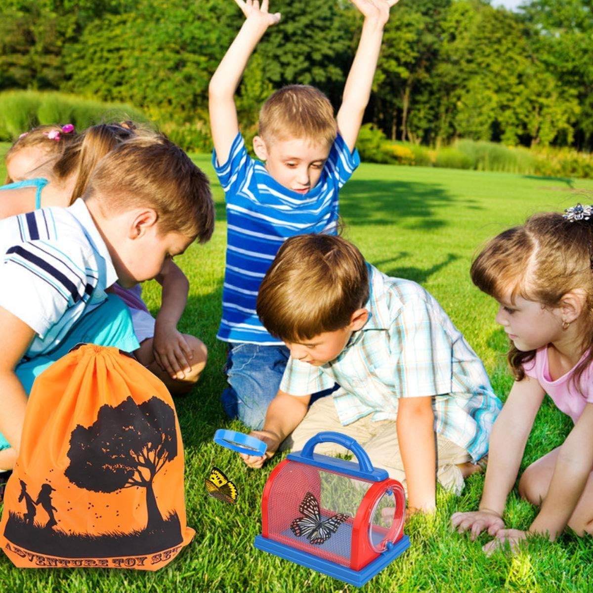 Outdoor Explorer Kit & Bug Catcher Kit with Binoculars, Compass, Magnifying G…