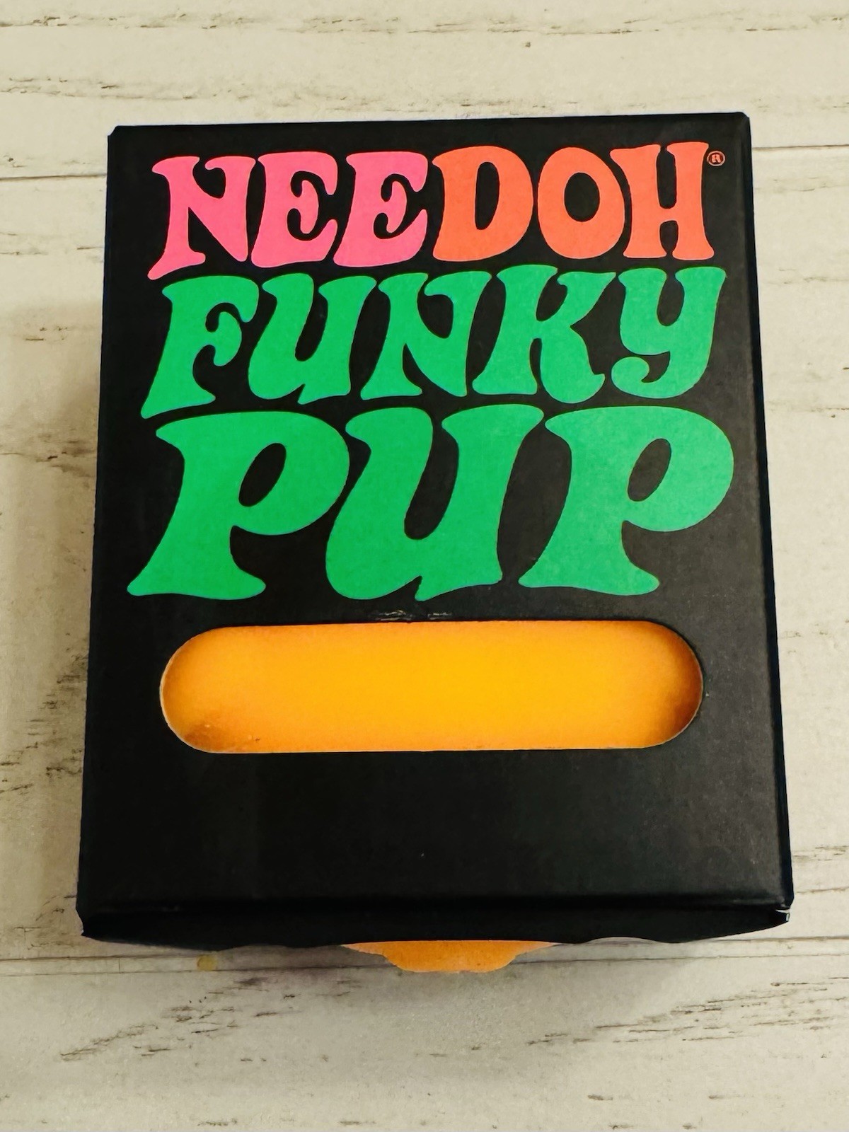 NIB Sealed Needoh Funky Pup Orange – Squishy Stress Relief Toy Schylling