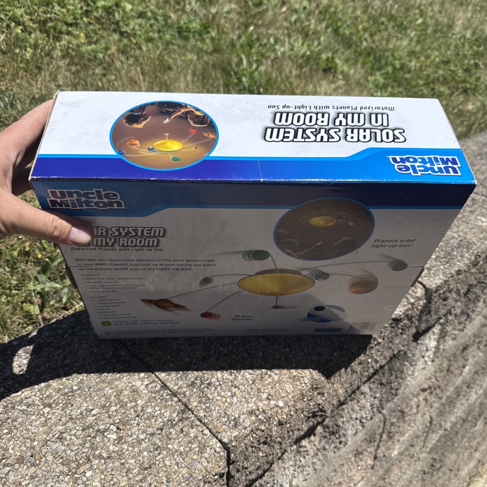 Uncle Milton Solar System In My Room Light Up Sun Motorized Ceiling Mount Remote