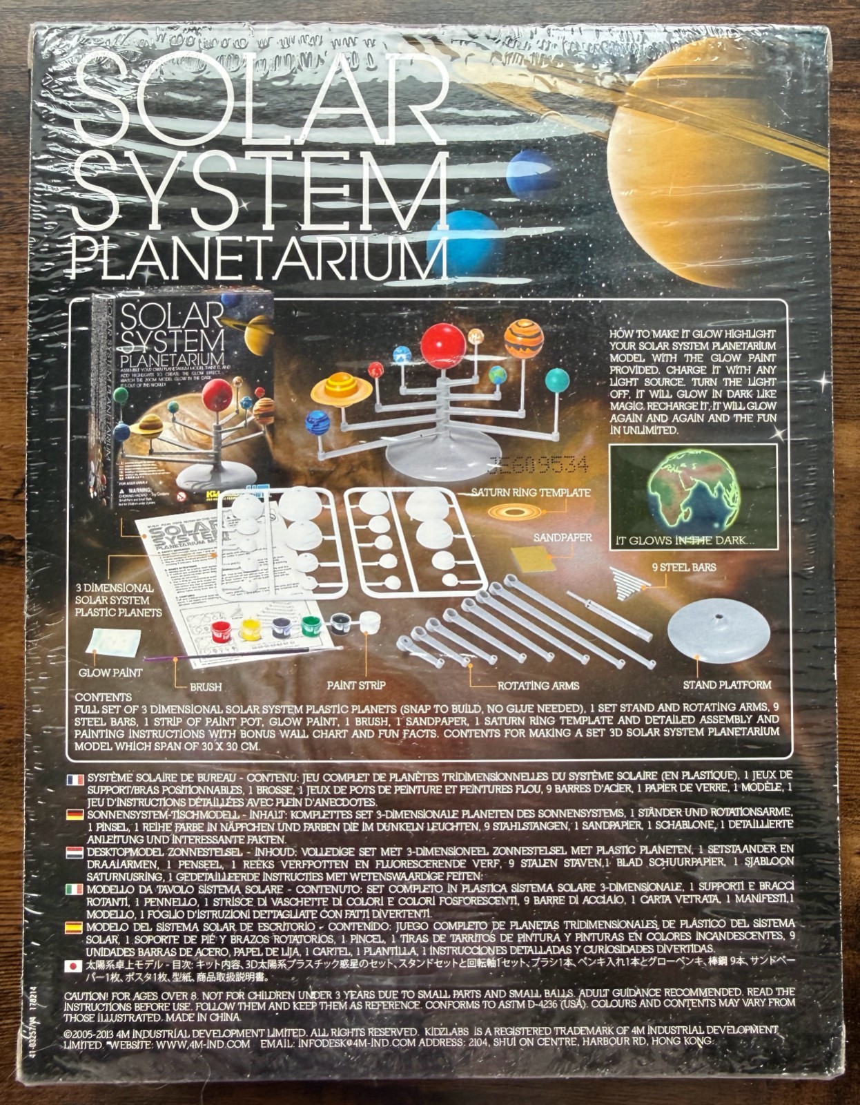 Solar System Planetarium Model Fun Science Kit Kidz Labs 4M Ages 8+ NEW
