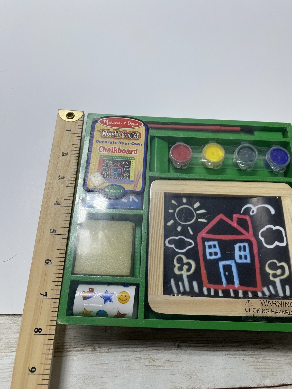 Melissa and Doug Decorate Your Own Chalkboard Kids Arts and Crafts Brand New