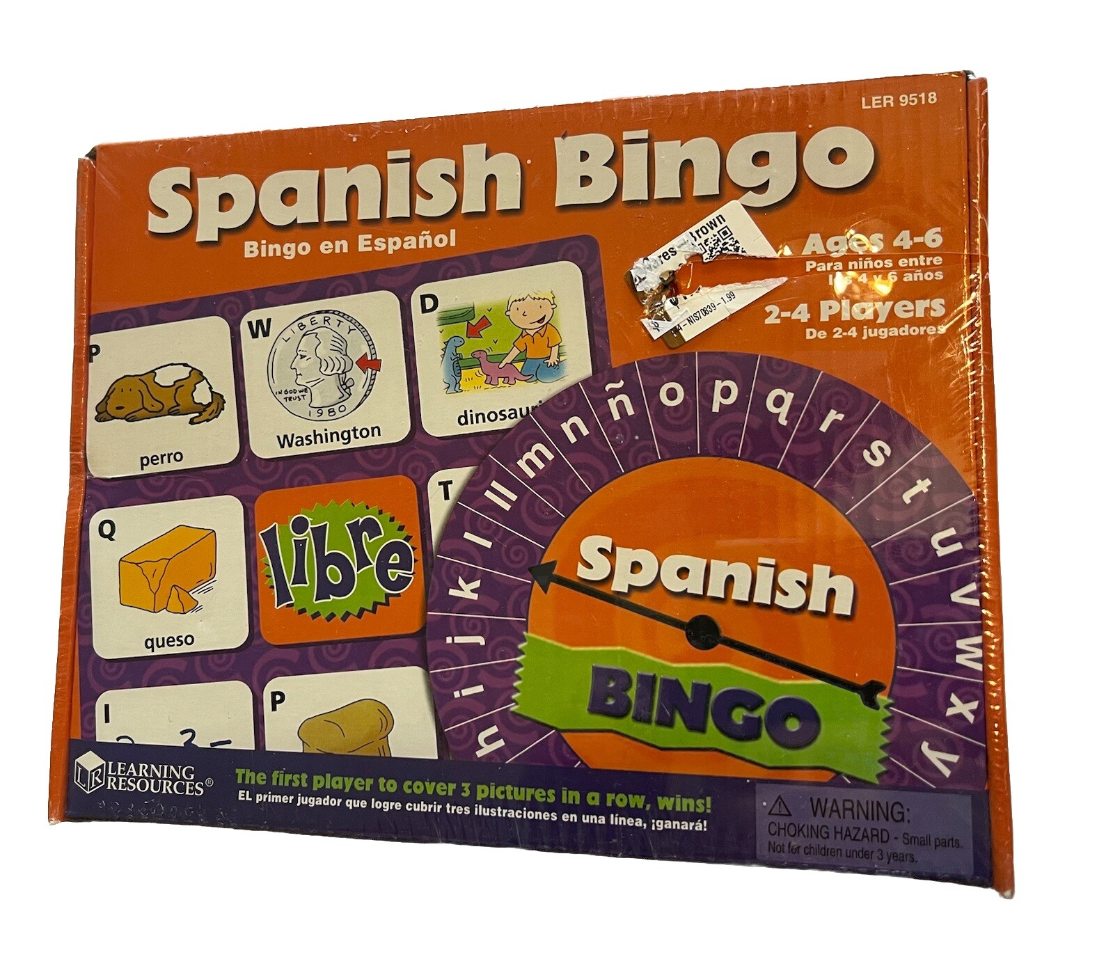 Learning Resources Spanish Bingo Preschool TK Kindergarten Homeschool