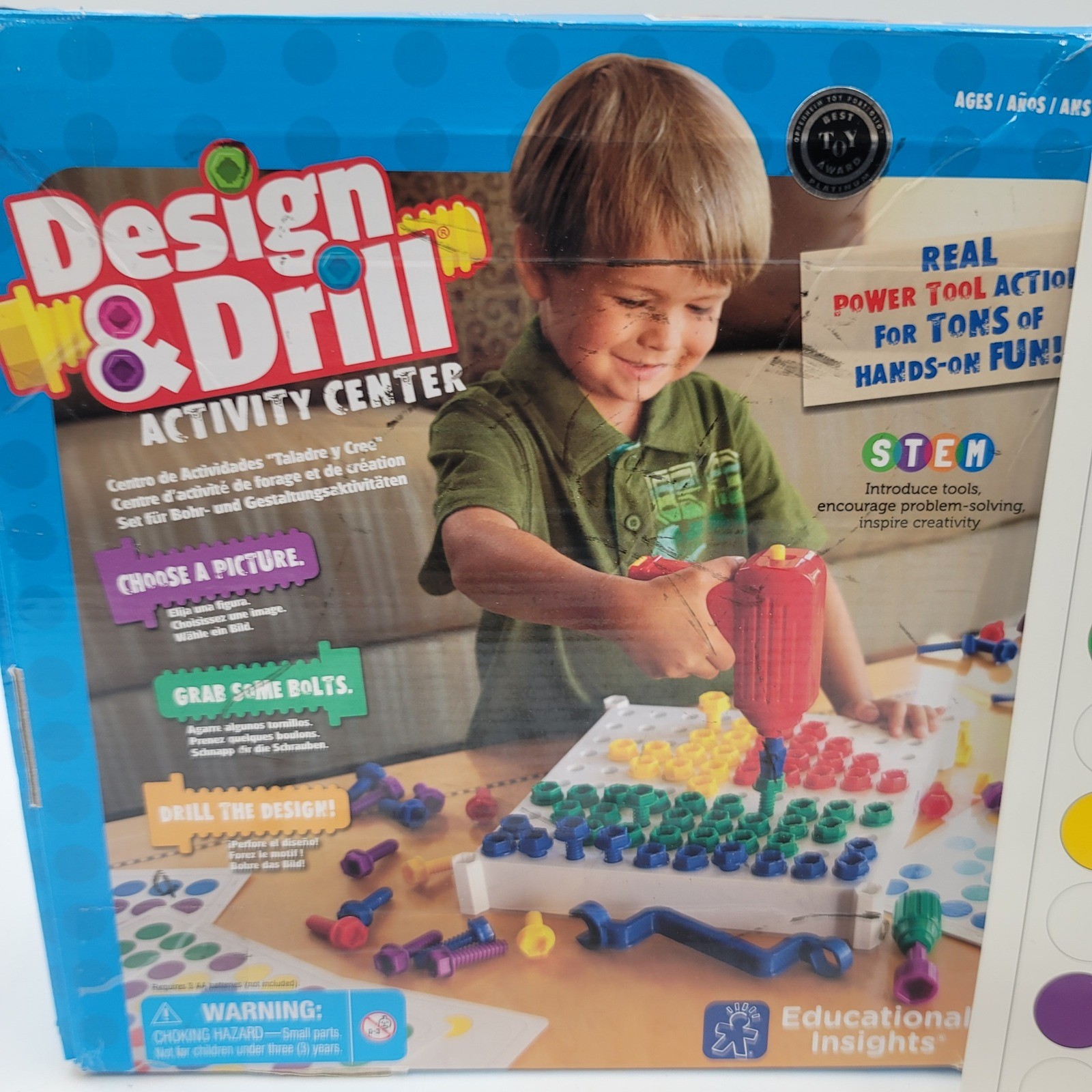 Educational Insights Design & Drill Activity Center STEM Toy EI-4112 Ages 3+