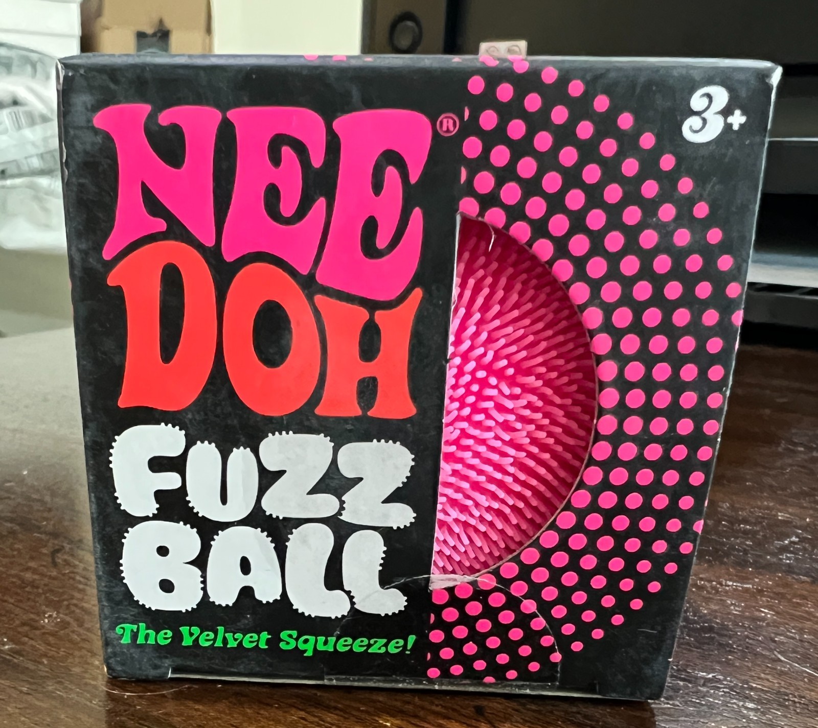 Pink Needoh FUZZ BALL Nee Doh Squishy NEE-DOH AUTHENTIC Schylling