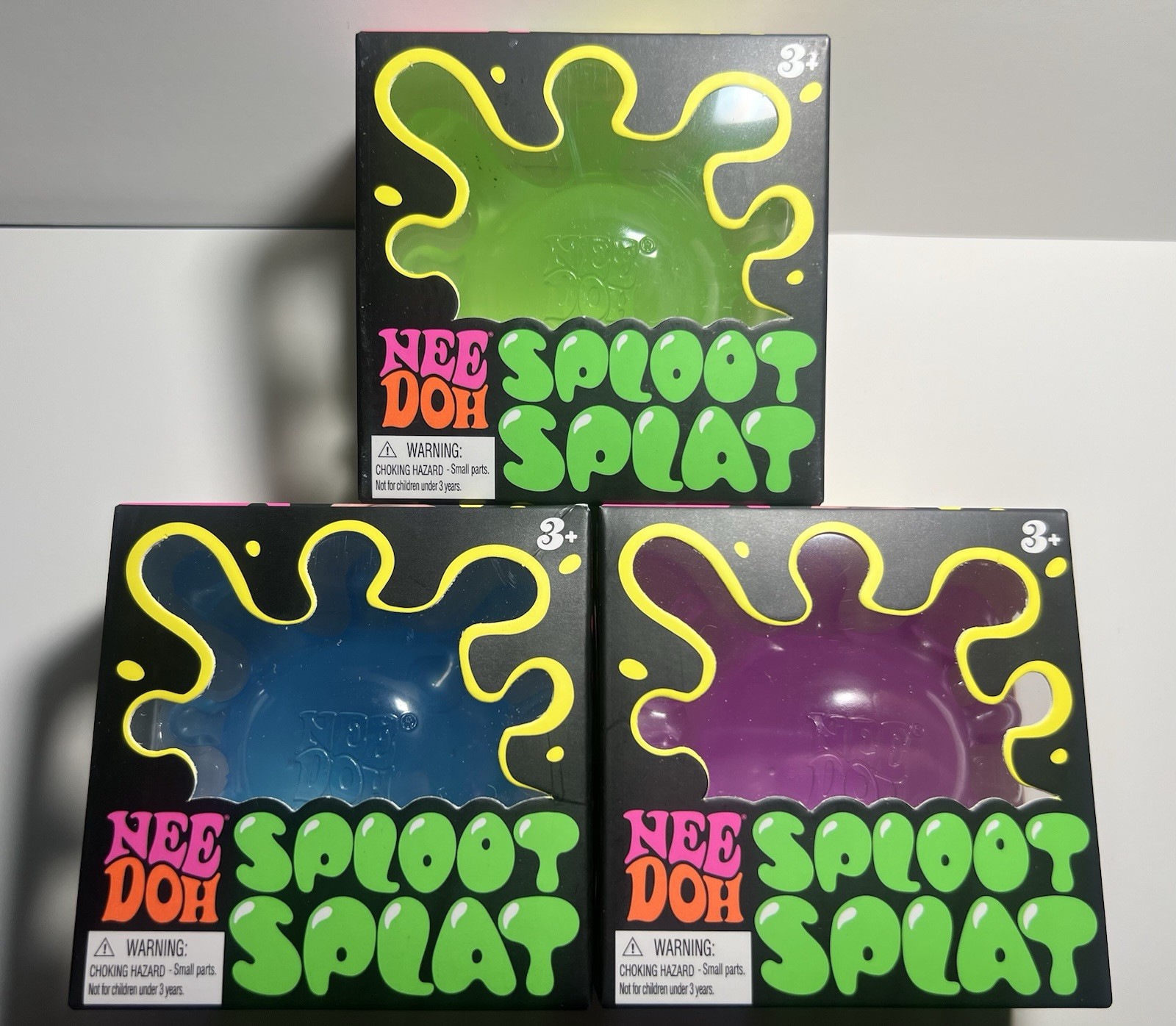 NeeDoh 💜 💙💚SPLOOT SPLAT Nee Doh Splatter Fidget Squishy Choose Your Color