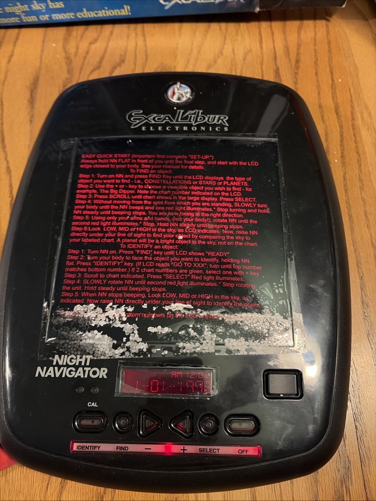 Excalibur Electronics Night Navigator 1999 Model 761 Star Finder
