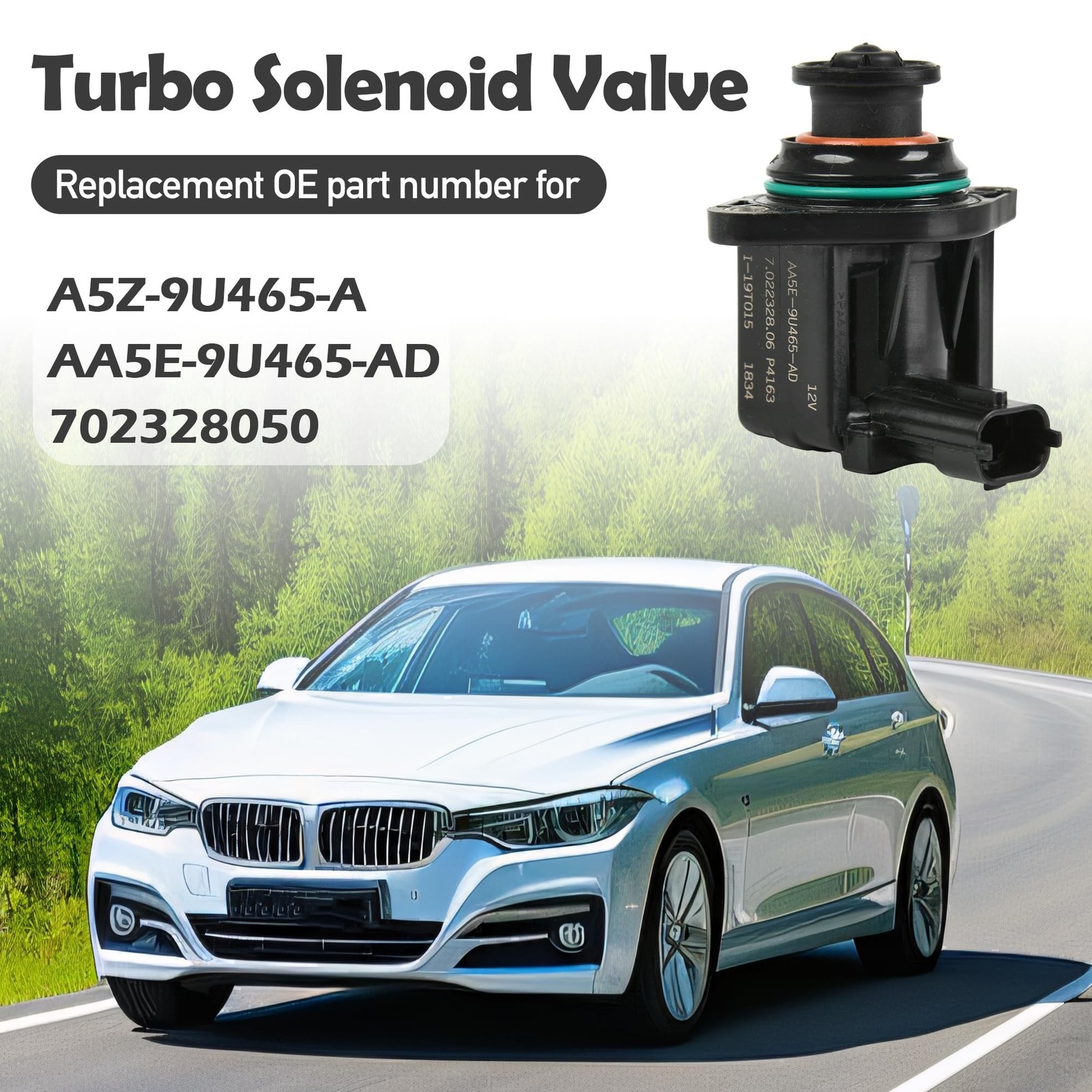 AA5E-9U465-AD Turbo Solenoid Valve Compatible with Ford F-150 Expedition Expl…