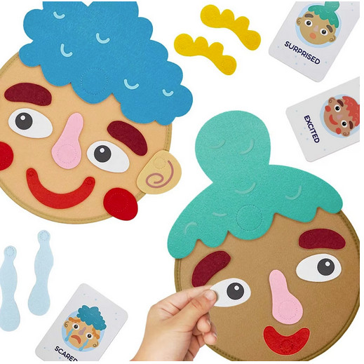 Kids Montessori Facial Expression Matching Game Educational Toy