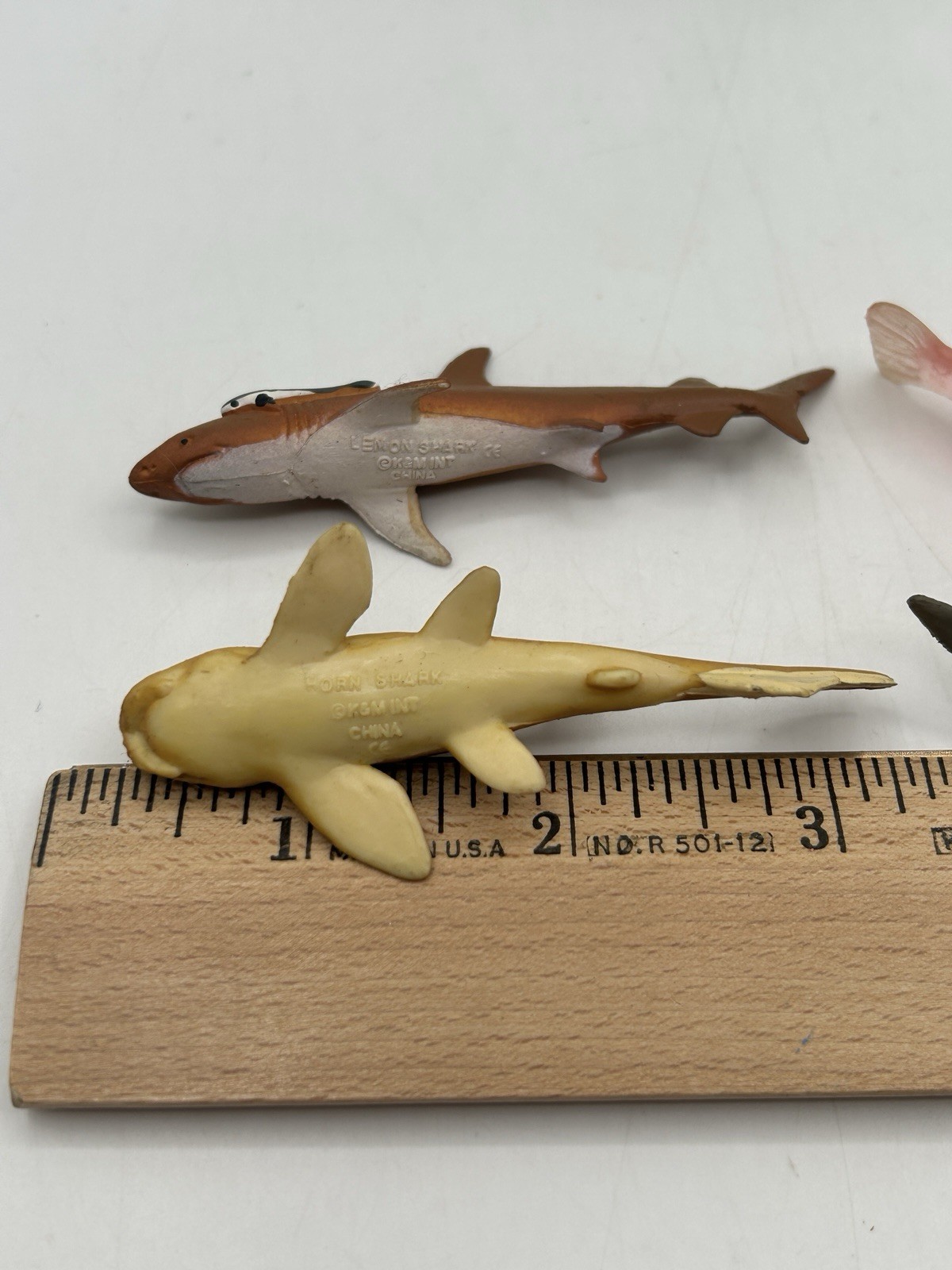 K&M International Shark Toy Lot of 18 PVC Figurines ~3” Marine w/ Carrying Case