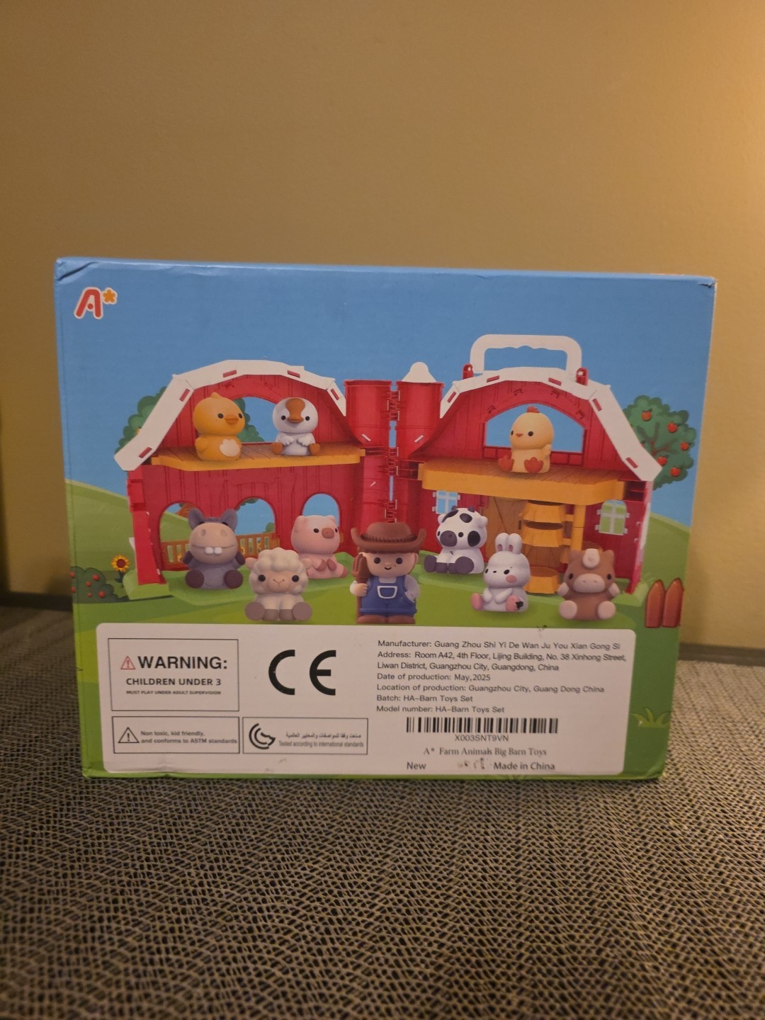 Big Red Barn Farm, 9 Animals, designed for toddlers aged 1 and up InteractiveToy