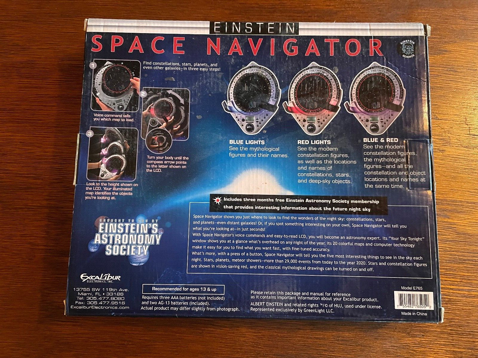 Einstein Space Navigator, Star guide
