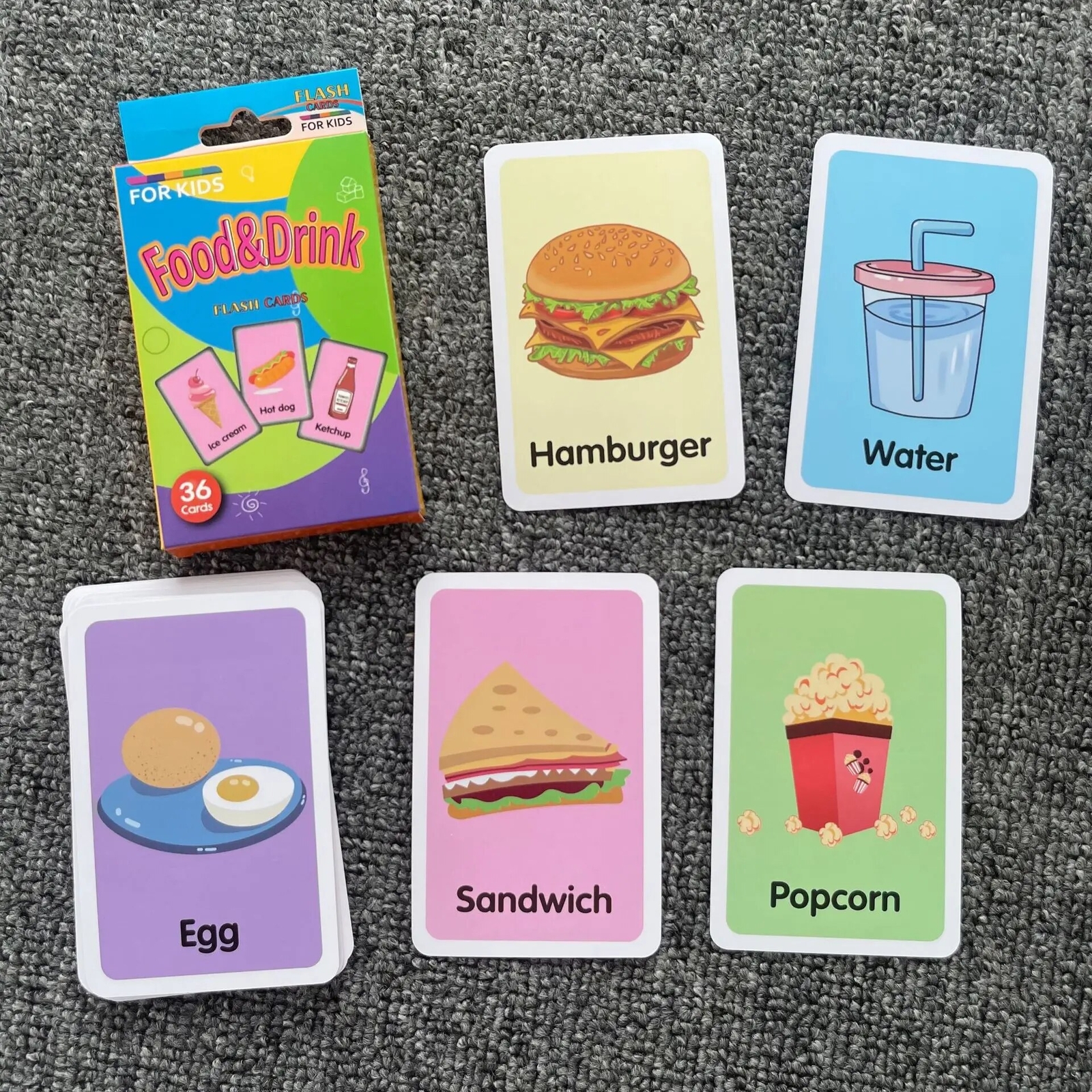 Children Baby Cognition Cards Body Parts Animal Fruits Double Side Flashcards Mo