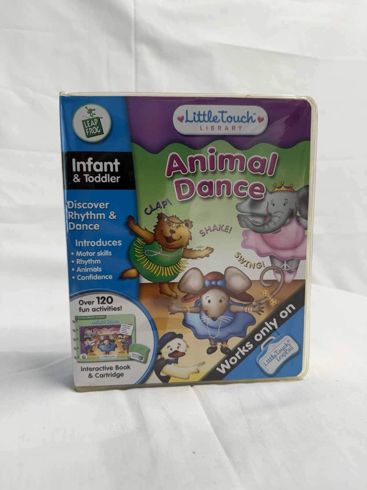 Little Touch LeapPad Frog Animal Dance Infant Toddler Interactive Book Game
