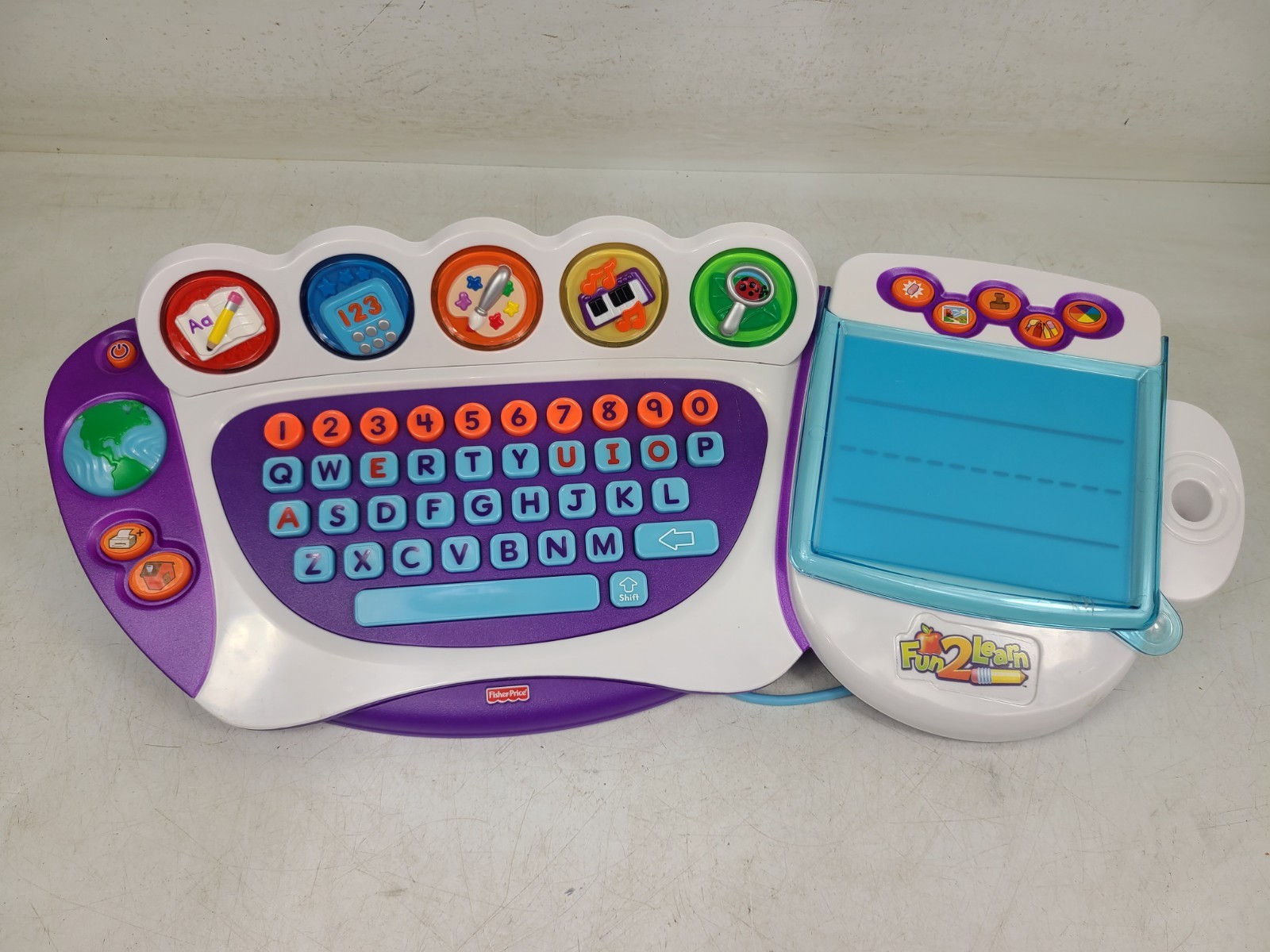 Fisher-Price 2008 Computer Cool School FUN-2-LEARN Educational Toy (TESTED)