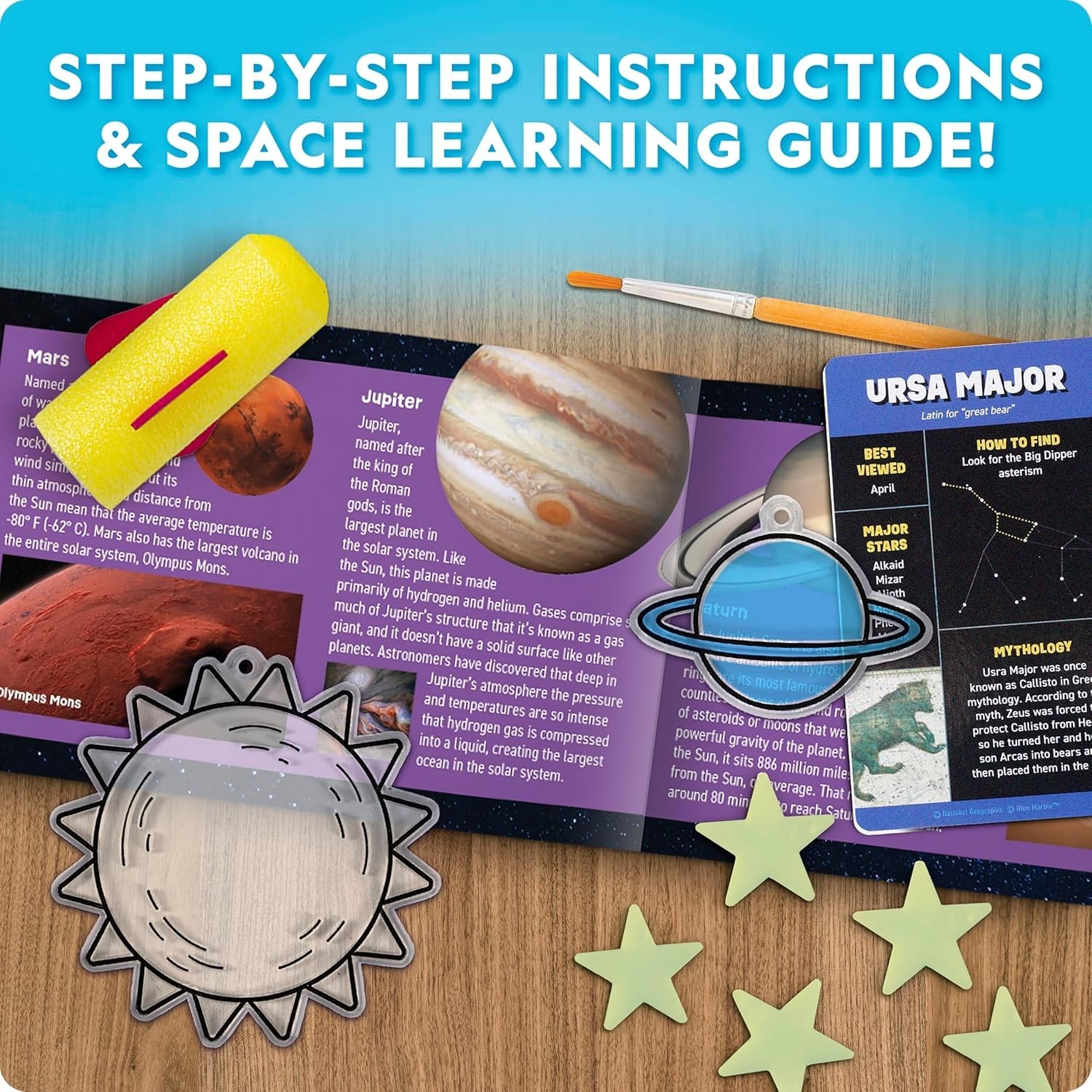National Geographic Kids Space Science Kit – 100+ Activities for Young Explorers