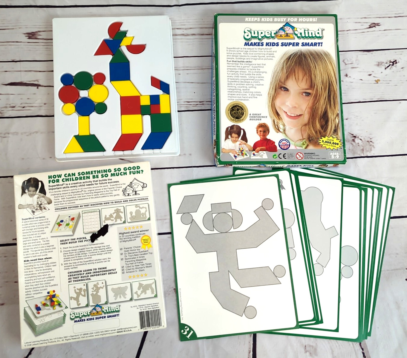 Super Mind Tangram Puzzle Set Shapes Educational Toy – Mighty Mind sequel