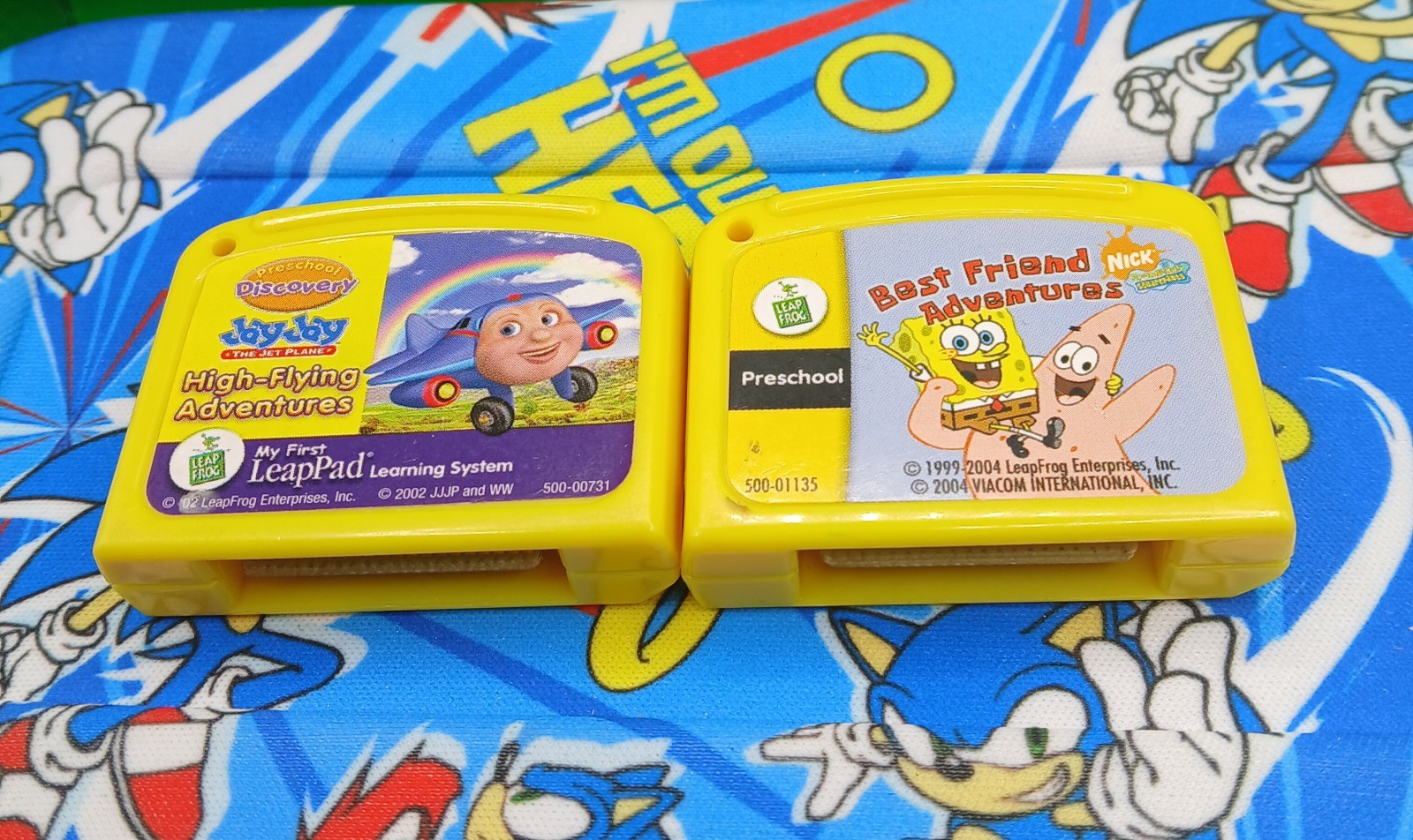 Leapfrog My First Leappad Lot of 2 (Jay Jay The Jet Plane & SpongeBob