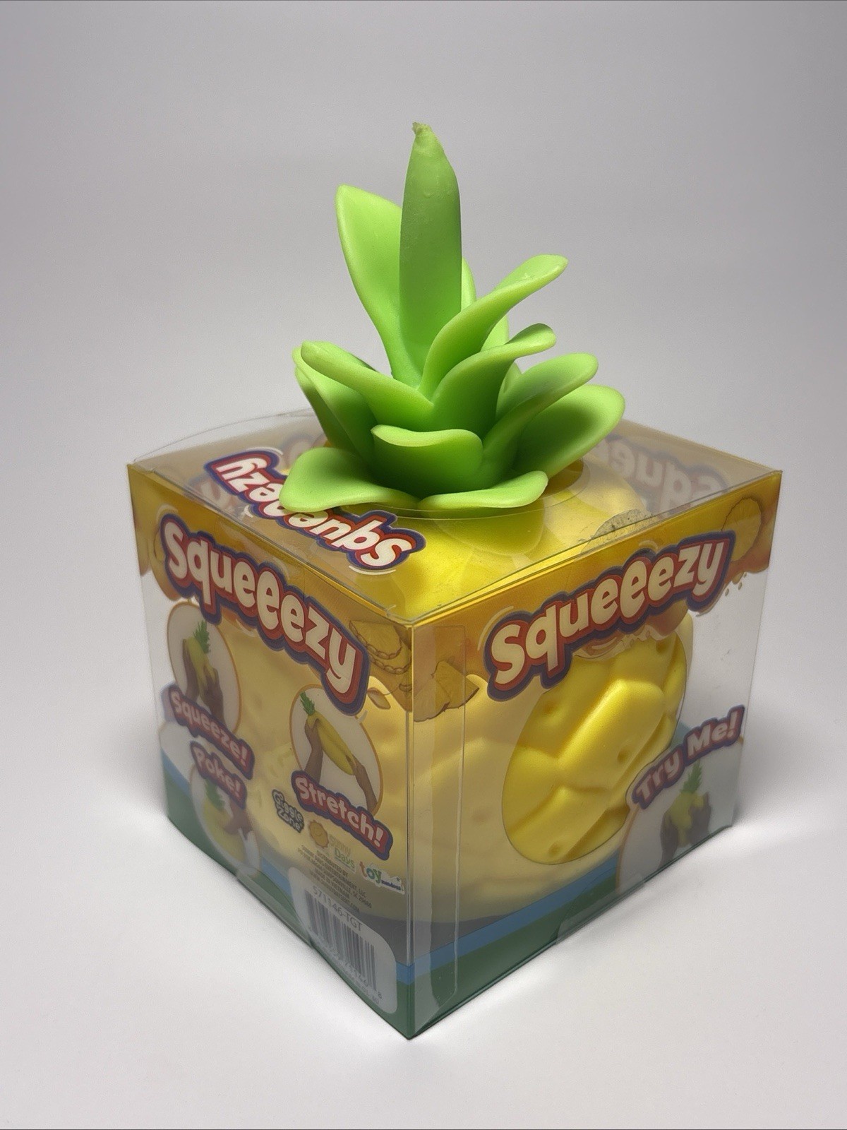 Sunny Days Squeezy Pineapple Squishy Toy Stress Relief Sensory Fidget NEW