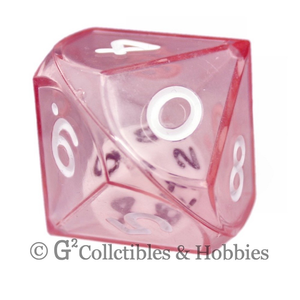 NEW Red Double Dice RPG Gaming D10 Ten Sided Die D&D