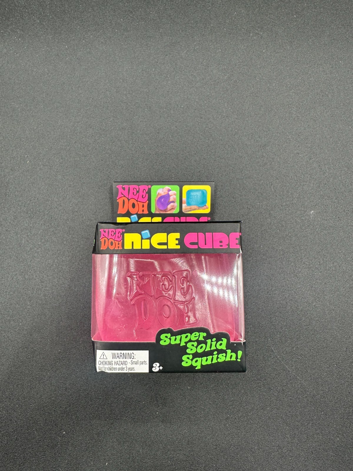 Original Nee Doh Nice Cube – Super Solid Squish! (PINK) – Factory Sealed Needoh
