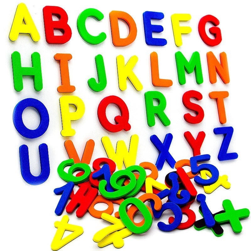 76pcs Lower CaseMagnetic Alphabet Letters EVA Foam Kids Learning Educational Toy