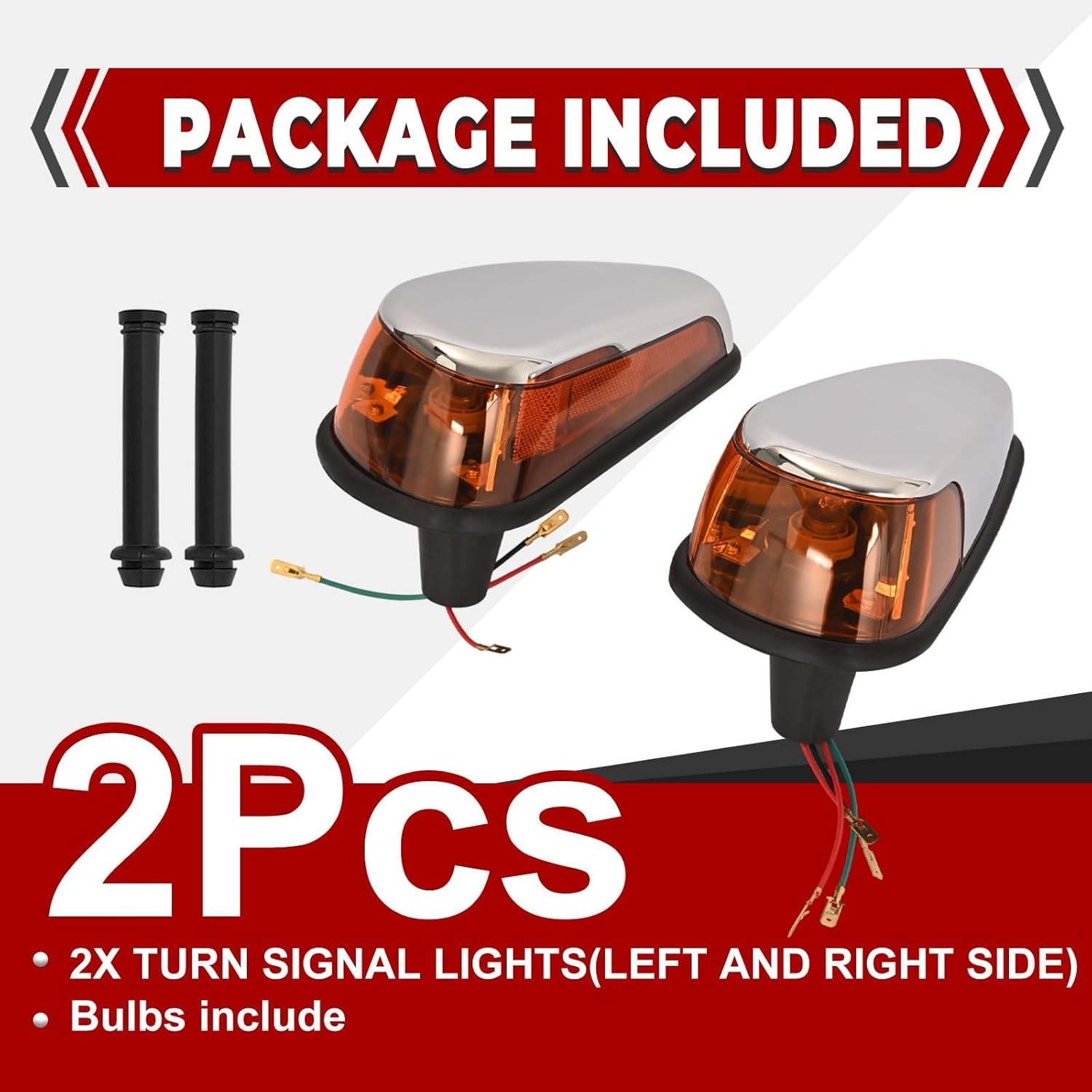 HX Turn Signal Light Assembly Compatible with 1970-1979 VW BUG Volkswagen