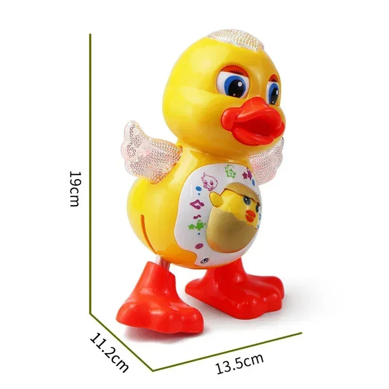 Electric Music Light Dancing Duck with Cute Blinking and Shaking Head Educationa