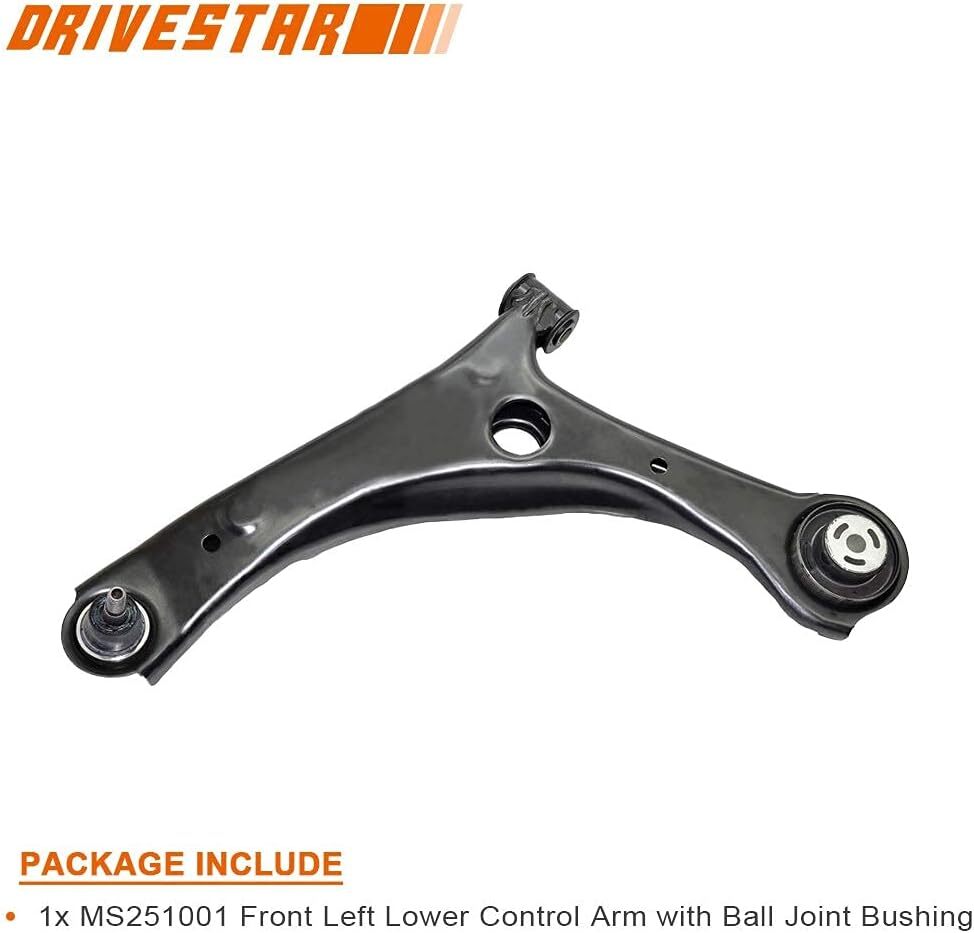 DRIVESTAR MS251001 Front Left Lower Control Arm with Ball Joint Bushing, for