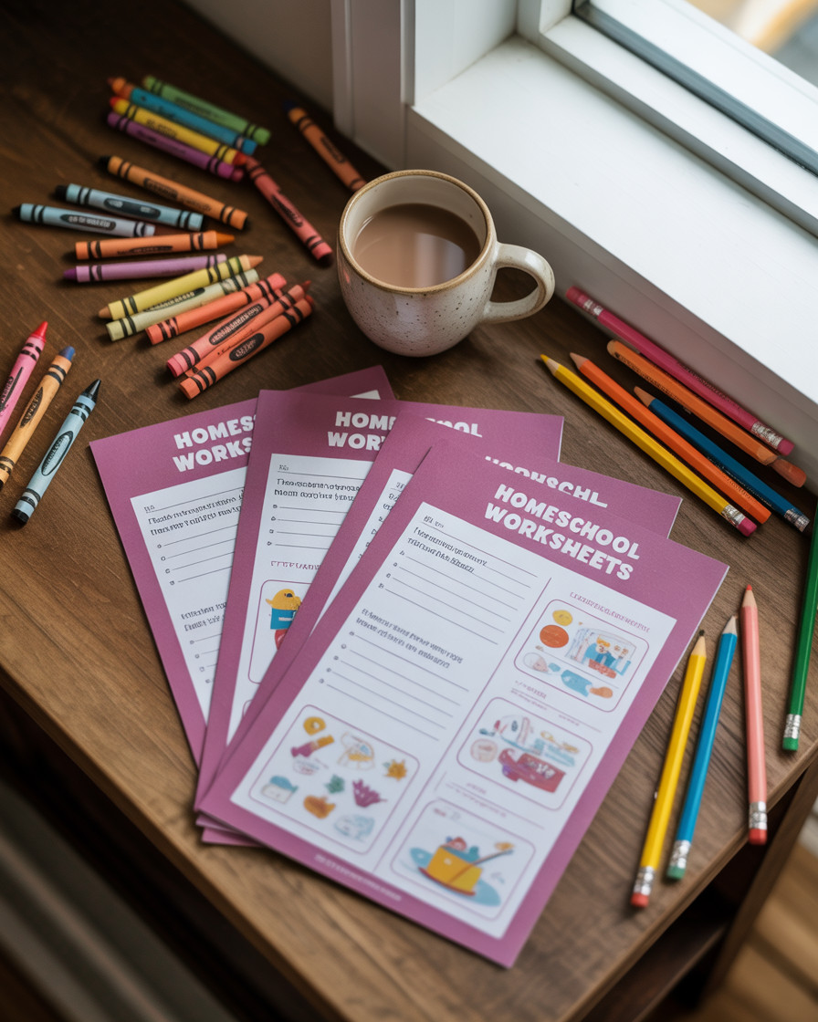 Homeschool Worksheets Book | Printable Learning Activities for Kids | Digital