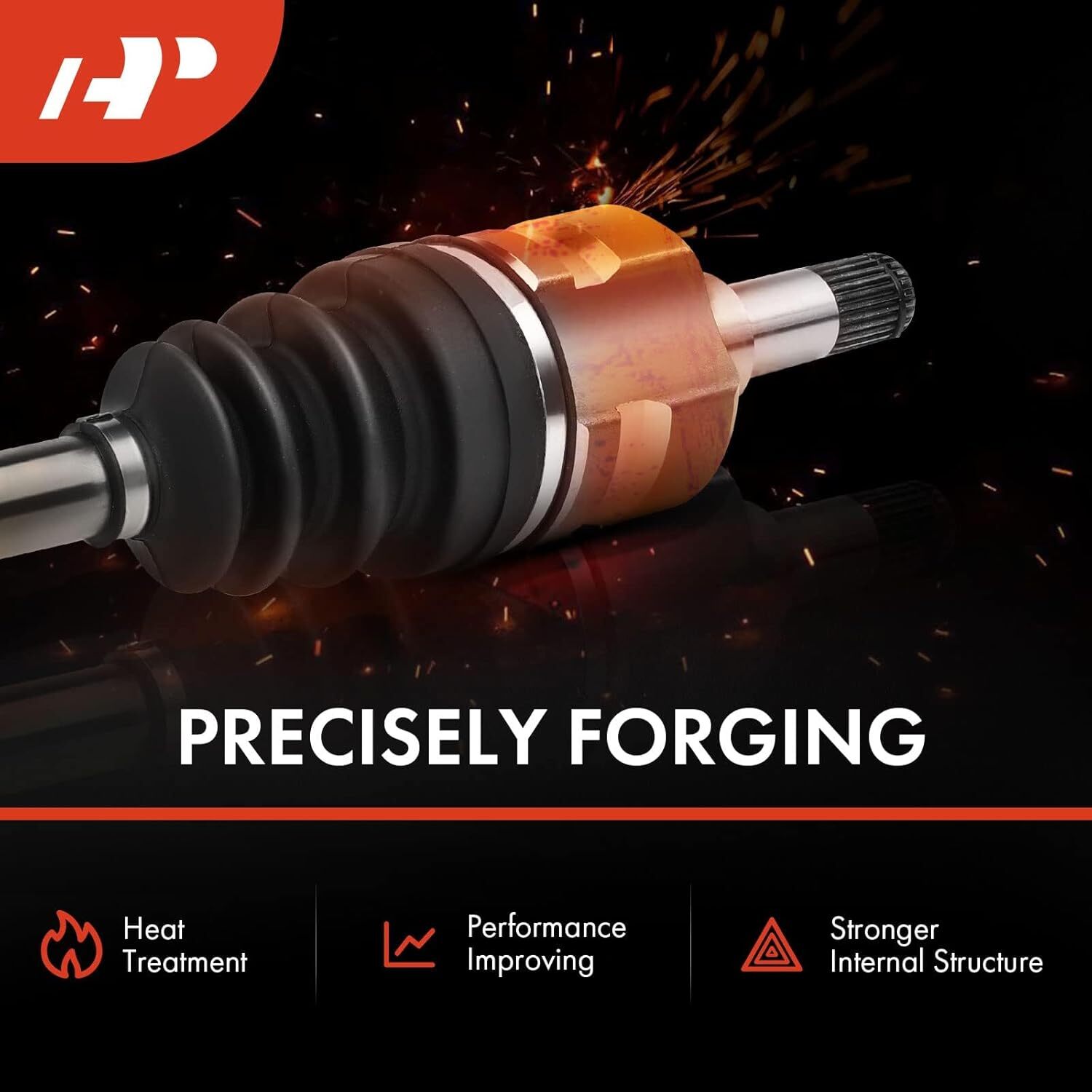 Front Passenger Side APM CV Axle Shaft Assembly Compatible with Nissan