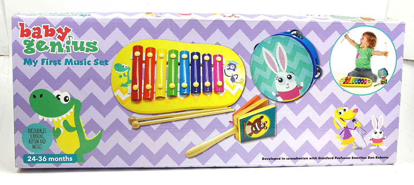 New Baby Genius «My First Music Set» Encourages Learning & Rhythm 24-36 Months