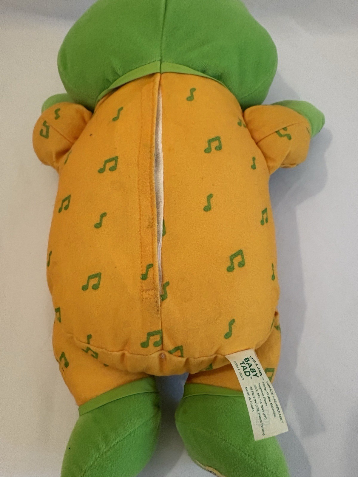 VTG LeapFrog Hug & Learn BabyTad PlushLearningToy, 2001, 15” WORKS(Read Descrip)