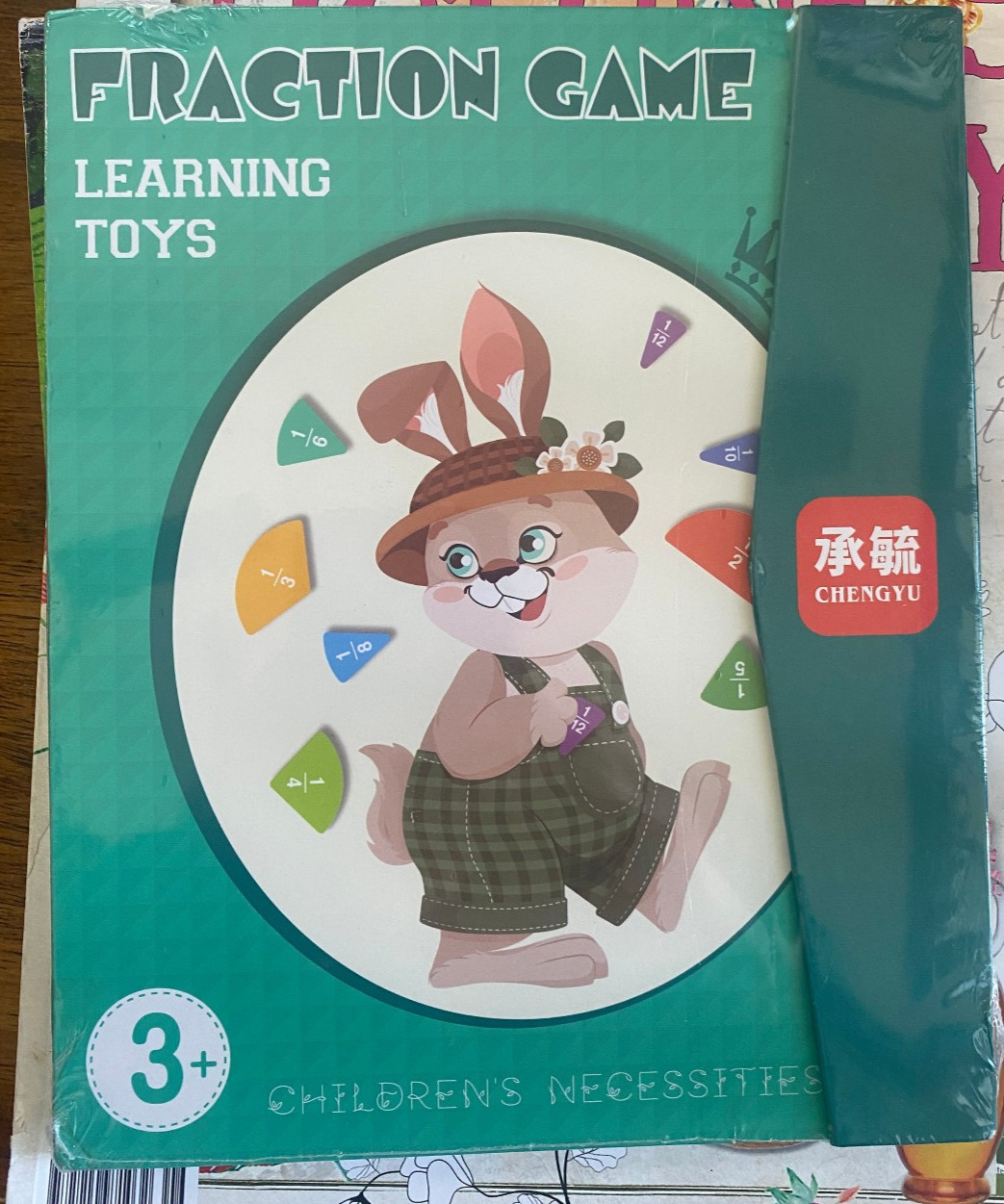 FRACTION GAME LEARNING TOYS Children’s Necessities Ages 3+ Score Learning Book