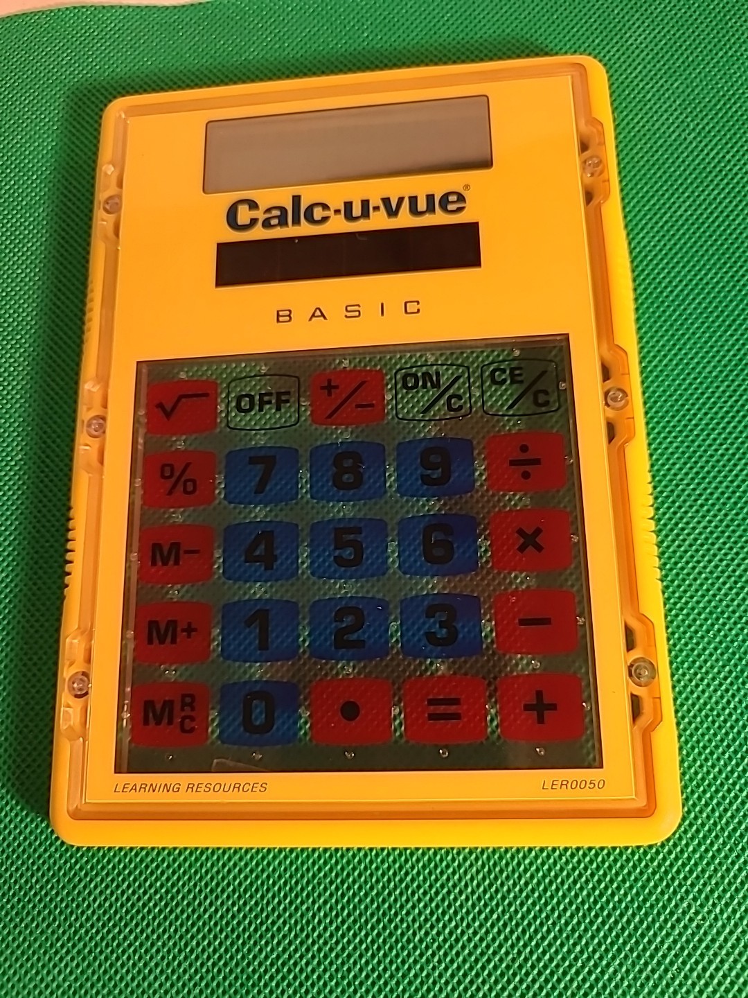 Transparent CALC-U-VUE Visualiser Calculator SOLAR POWER For Overhead Projector
