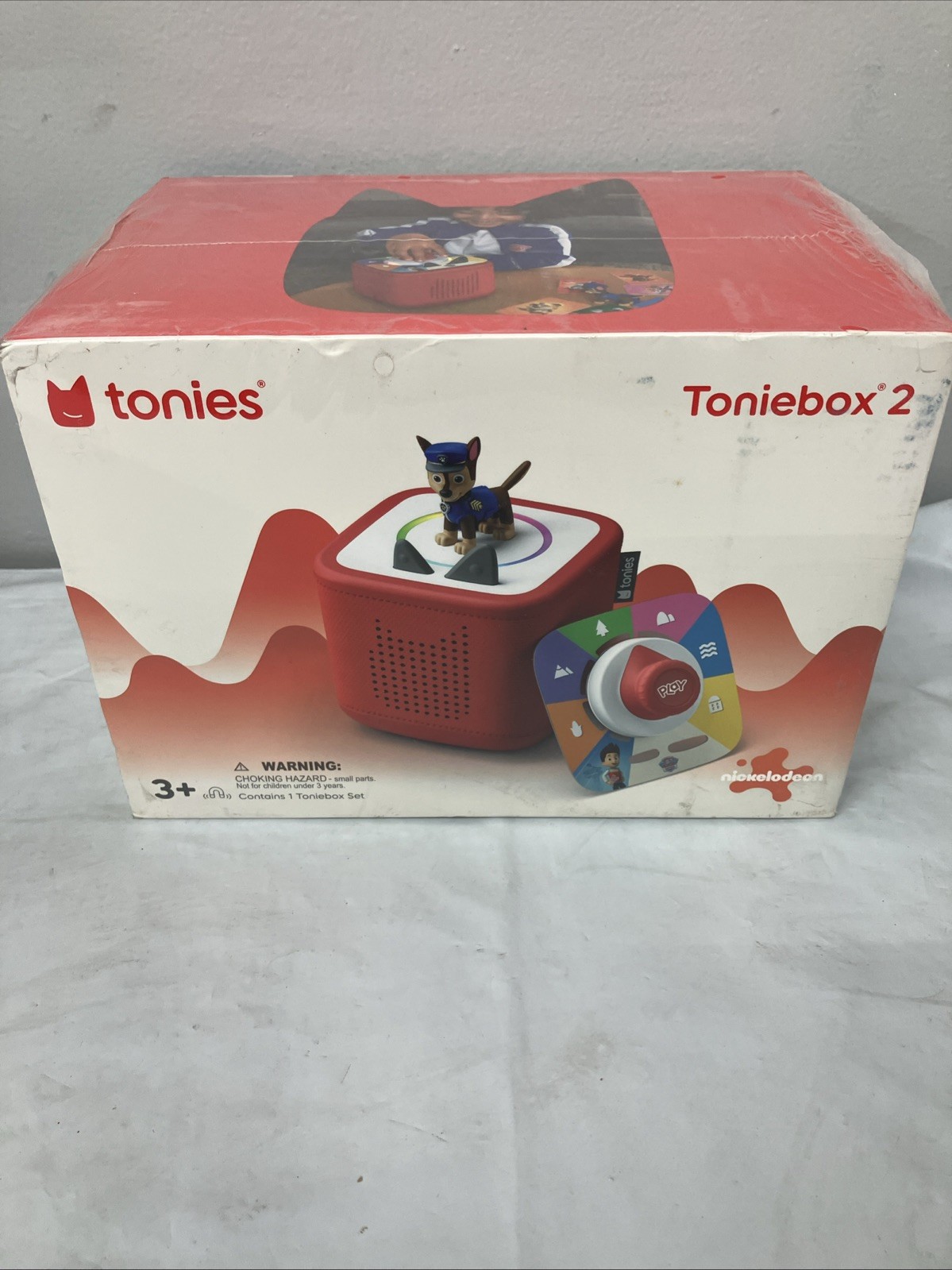 tonies PAW Patrol: Chase Toniebox 2 Play Set – Sunset Red