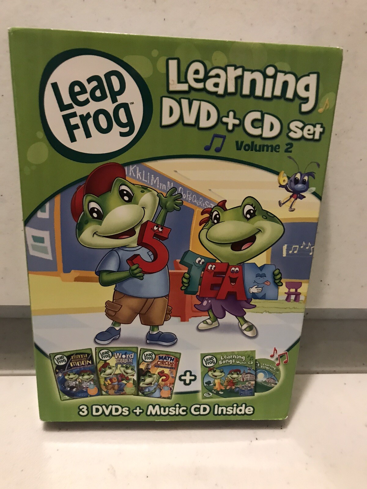 Leapfrog Learning 3 DVDS Volume 2 (Music CD is Missing)