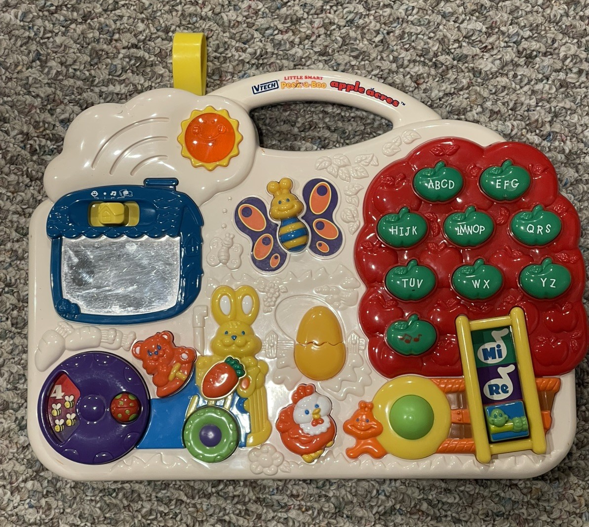 VTech Little Smart Peek-A-Boo Apple Acres 1999 Vintage Toy Tested Works VIDEO